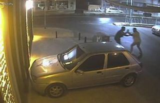 Bıçaklama anı kamerada