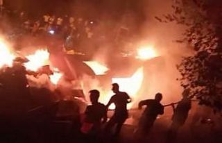 Bingöl’de ahır yangını