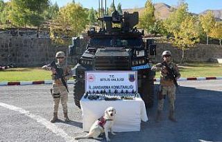 Bitlis’te 10 kilo patlayıcı ile 22 adet el bombası...