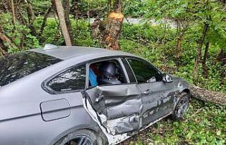 Bolusporlu futbolcular trafik kazasını yara almadan...