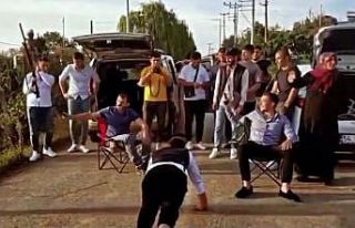 Bu kadarına da pes dedirten düğün eğlencesi