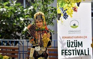 Bursa’da en güzel üzümler yarıştı