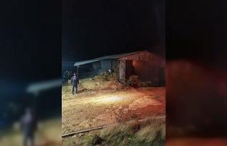 Bursa’da korkutan samanlık yangını