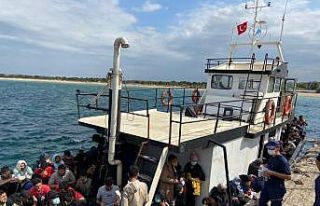 Çanakkale açıklarında 251 düzensiz göçmen yakalandı