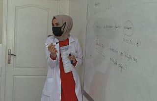 Canik’te YKS hazırlık okulu öğrencileri ders...