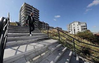 Çankaya’da merdivenli yol yapımına hız verildi