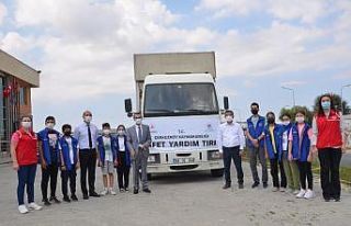 Çerkezköy’den Bozkurt’a yardım tırı gönderildi