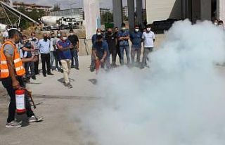 Ceylan Karavil Park’ta nefes kesen tatbikat eğitimi