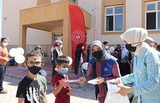 Çocuklar okula alışsın diye çaba