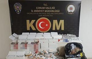 Çorum polisinden makaron operasyonu