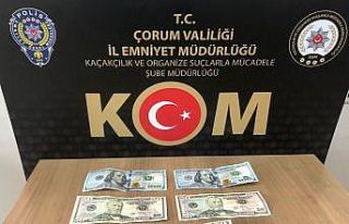 Çorum polisinden sahte para operasyonu