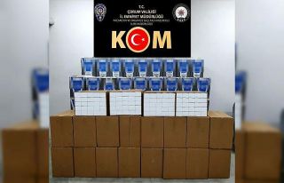 Çorum’da 1 milyon 30 bin kaçak makaron ele geçirildi