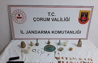 Çorum’da tarihi eser operasyonu