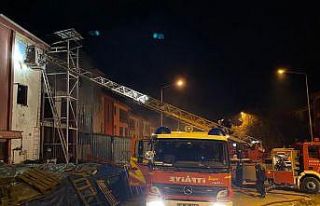Çubuk’ta  bir iş yerinde yangın