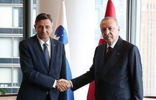 Cumhurbaşkanı Erdoğan, Slovenya Cumhurbaşkanı...
