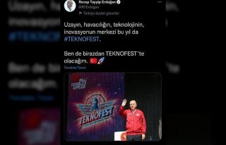 Cumhurbaşkanı Erdoğan’dan TEKNOFEST paylaşımı