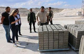 Diyadin’de parke taşı üretim tesisi kuruldu