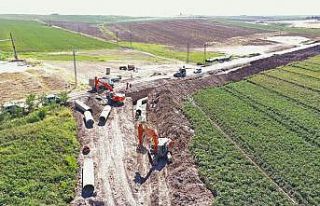 Diyarbakır’da sulama inşaatları devam ediyor