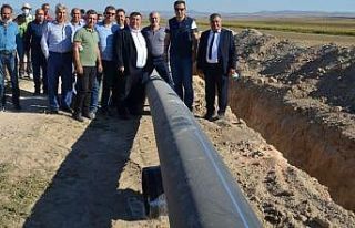 DSİ heyeti Beylikova ziyaretinde çalışmaları...