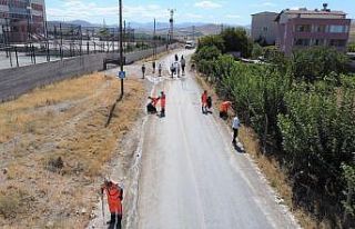 Düşünen gençler çevreye atılan maske ve eldivenleri...