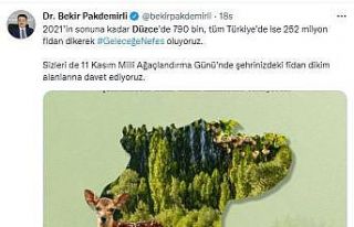 Düzce’de 790 bin fidan toprakla buluşacak