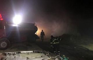 Edirne’de 600 saman balyası yandı