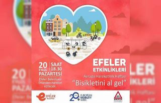 Efeler halkına “bisikletini al gel” çağrısı