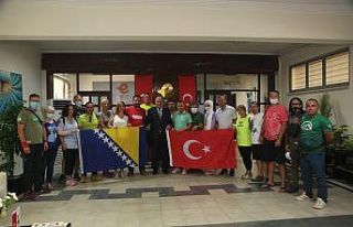 Efeler’in tırmanma duvarına yabancı misafir