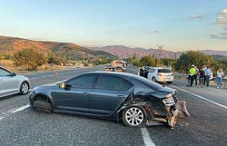 Elazığ’da zincirleme trafik kazası: 2 yaralı