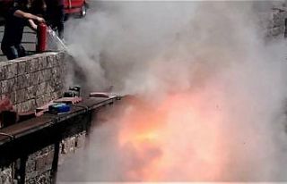 Elektrik kablolarının patlaması paniğe neden oldu