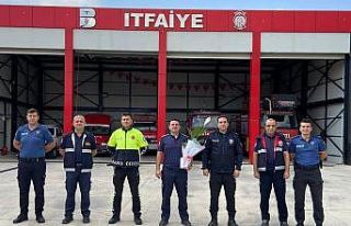 Emniyet teşkilatından itfaiye amirliğine ziyareti