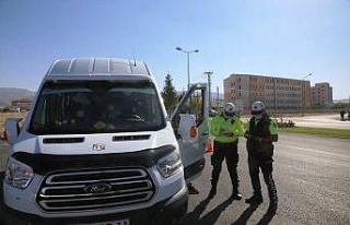 Ereğli’de okul servis araçlarına denetim