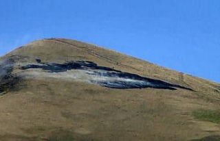 Erzurum’un zirvesinden yükselen dumanlar korkuttu
