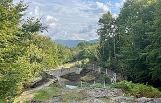 Esentepe köyünde su barajı çalışması tamamlandı