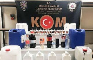 Eskişehir’de bir araçtan 40 litre el yapımı...