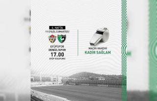 Eyüpspor - Denizlispor maçının hakemi belli oldu