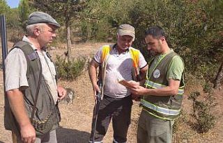 Fahri av müfettişleri yasa dışı avcılıkla mücadele...