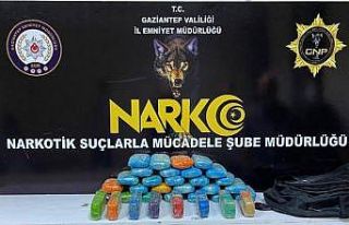 Gaziantep’te 16 kilo 650 gram eroin ele geçirildi
