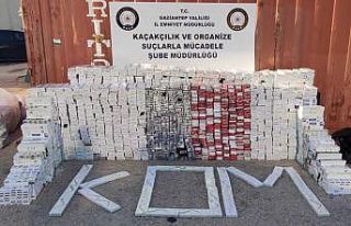 Gaziantep’te 33 bin paket kaçak sigara ele geçirildi