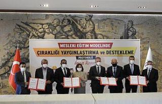 Gaziantep’te çıraklığı yaygınlaştırmak için...