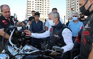 Gaziler için motosikletli şehir turu