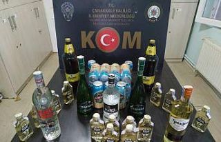 Gelibolu’da kaçak içki operasyonu
