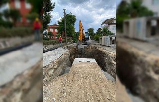 Gemlik Hisar’da su taşkınları son buluyor