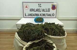 Güpegündüz motosikletle 36 kilogram esrar taşırken...