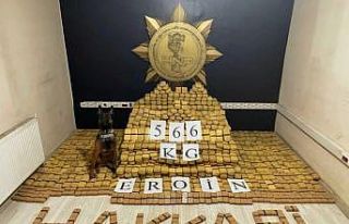 Hakkari’de 566 kilogram eroin ele geçirildi