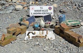 Hakkari’de çok miktarda mühimmat ele geçirildi