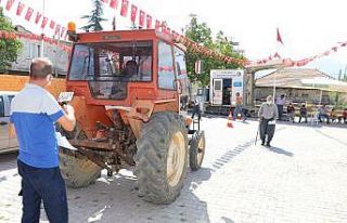 Hasat döneminde araç muayene hizmeti çiftçinin...