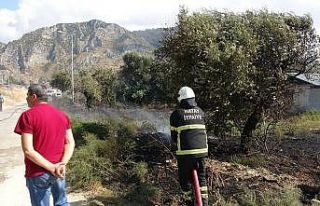 Hatay’da bahçe yangını korkuttu