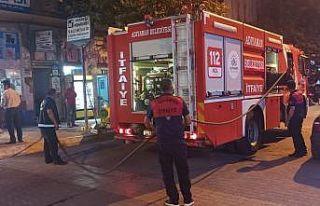 Havalandırma boşluğunda çıkan yangın korkuttu