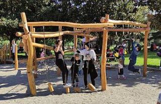 Hayvanat bahçesinde survivor parkuru gibi park